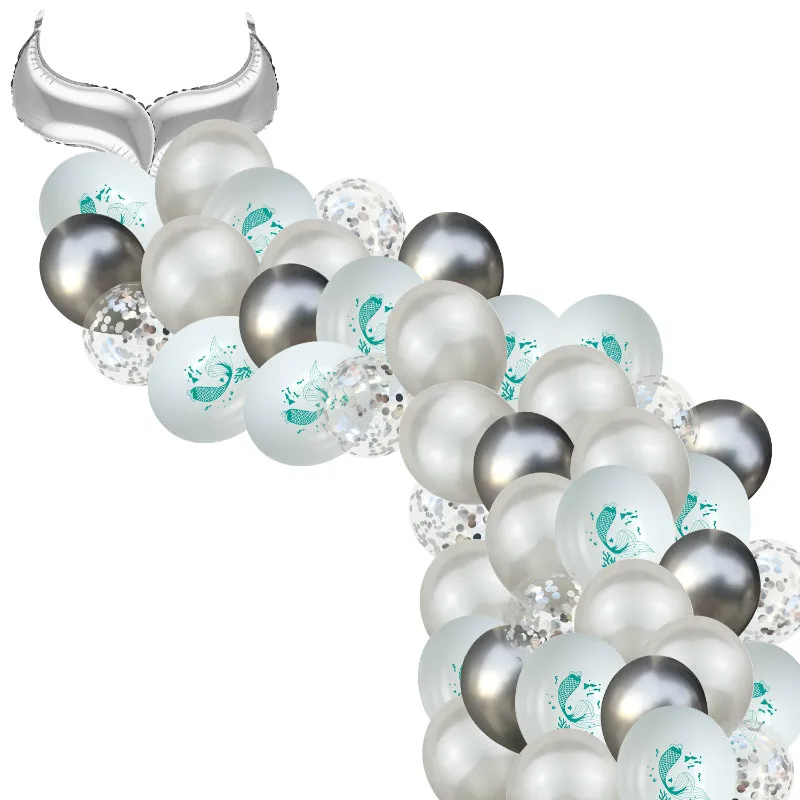 Набор воздушных шаров русалка 56 шт./лот | Дом и сад