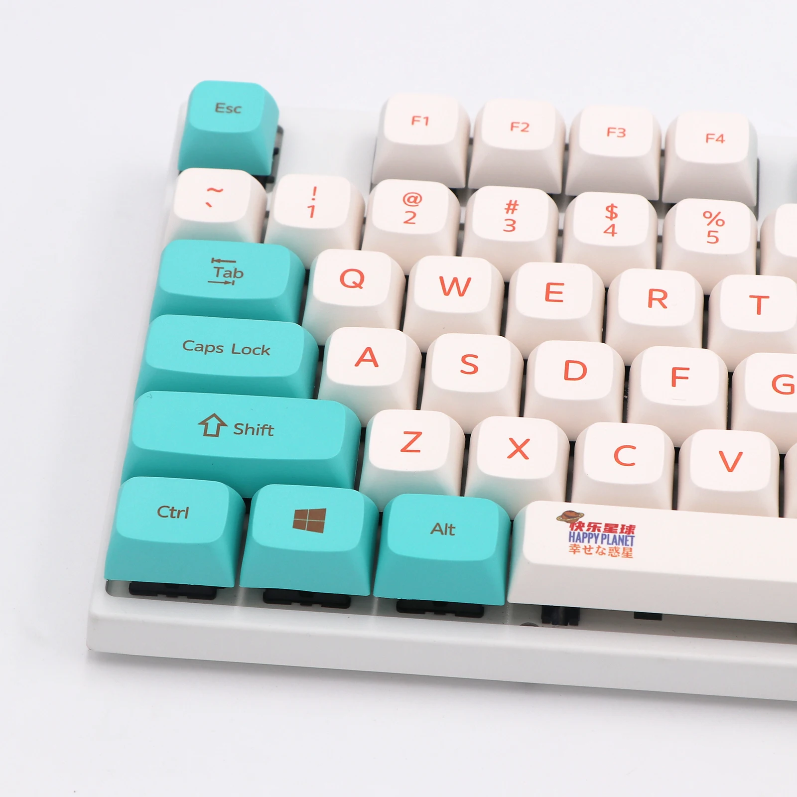 

Keypro Happy Planet Ethermal Dye Sublimation fonts PBT keycap For Wired USB mechanical keyboard 132 keycaps