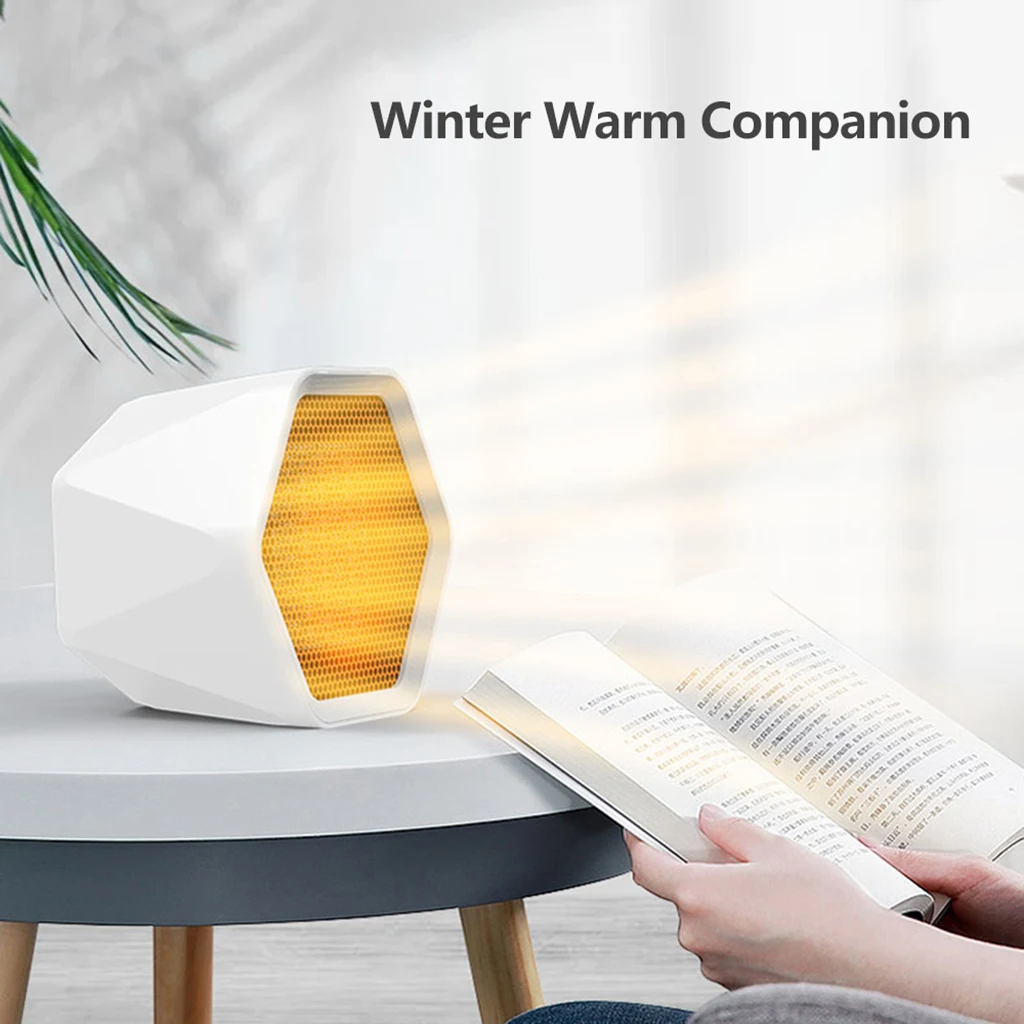 

Home Mini Heater Winter Warm Keeper Portable Winter Warmer Desktop Electric Heater Hand Warmer Air Fan For Office Home UK plug