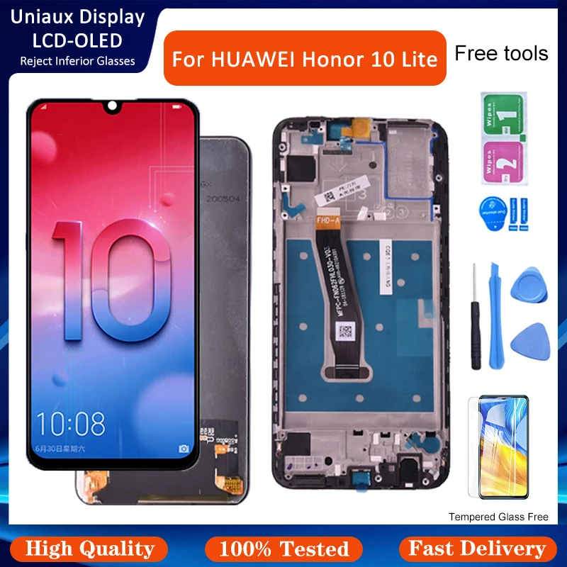 ЖК дисплей 6 21 дюйма для Huawei Honor 10 Lite сенсорный экран с рамкой 10i сменный