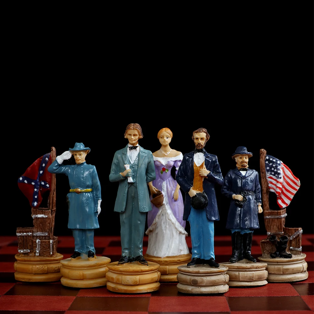 Hand-painted Independence War Resin Board Game Toy Table Luxury Knight Collection Gift With Chess Character Theme | Спорт и