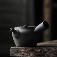 tangpin black ceramic teapots leaf chinese teapot drinkware 240ml