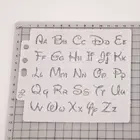 Алфавит трафареты букв шаблон живопись Скрапбукинг тиснение штамповка альбом карточка сделай сам
