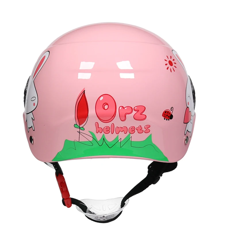 Летний красный Детский мотоциклетный шлем для мальчиков и девочек велосипедный