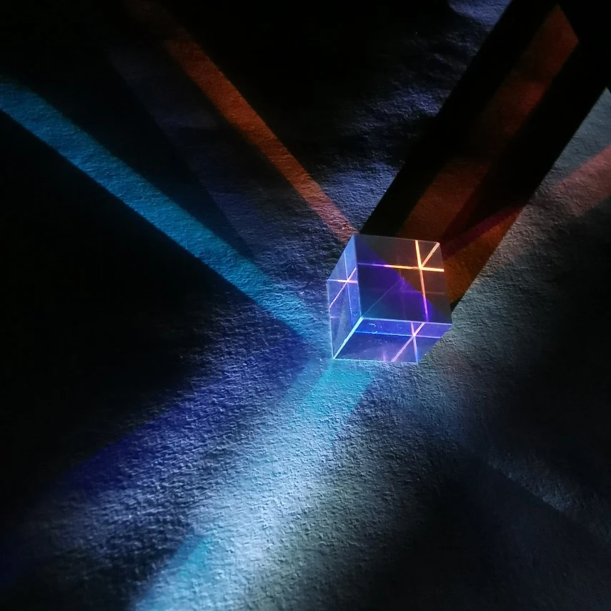 Фотографическая призма цветной дихроический стеклянный куб оптическое стекло