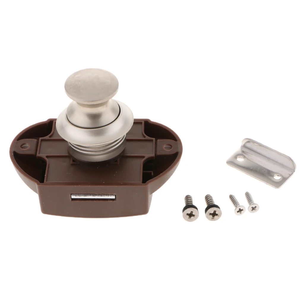 Набор из 4 кнопочных замков цинкового сплава для шкафа/RV/лодки (перламутровый