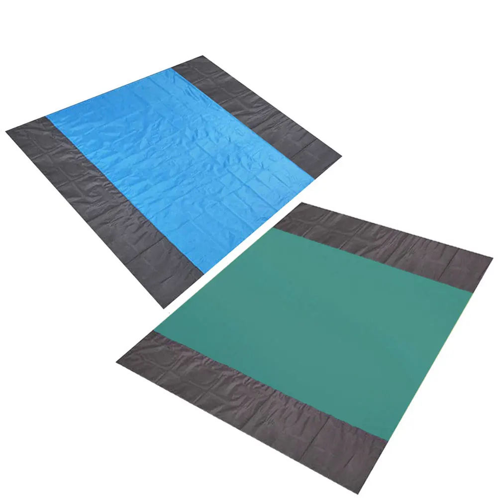 

2.1x2M Waterproof Pocket Beach Blanket Folding Camping Mat Mattress Portable Lightweight Mat Outdoor Picnic Bed Sleeping Pad