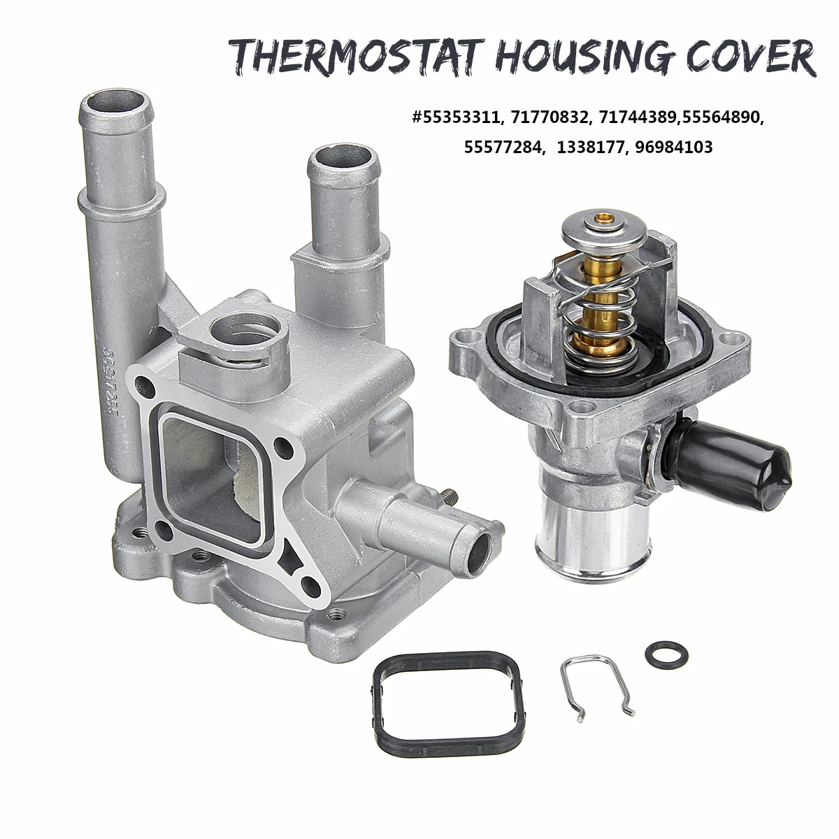 1 Set Алюминиевый корпус термостата 96984103 96817255 для Chevrolet Chevy для Cruze Aveo Orlando для Opel Astra Zafira Signum Moka - Цвет: 1 Set