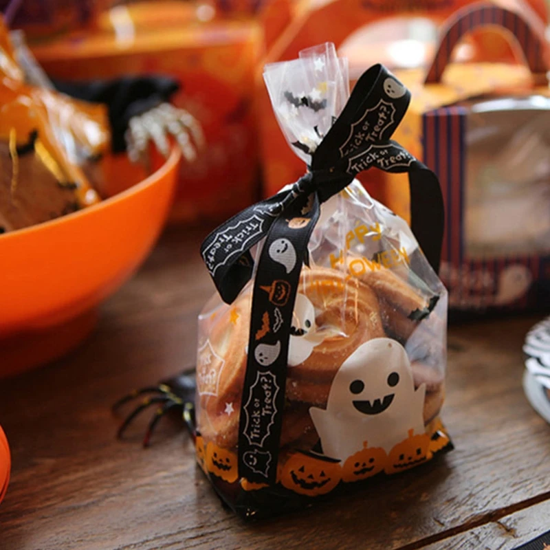

Ribbon For Halloween Gift Wrapping Spide&Witch Hat&Pumpkins&Spide Web&Skull