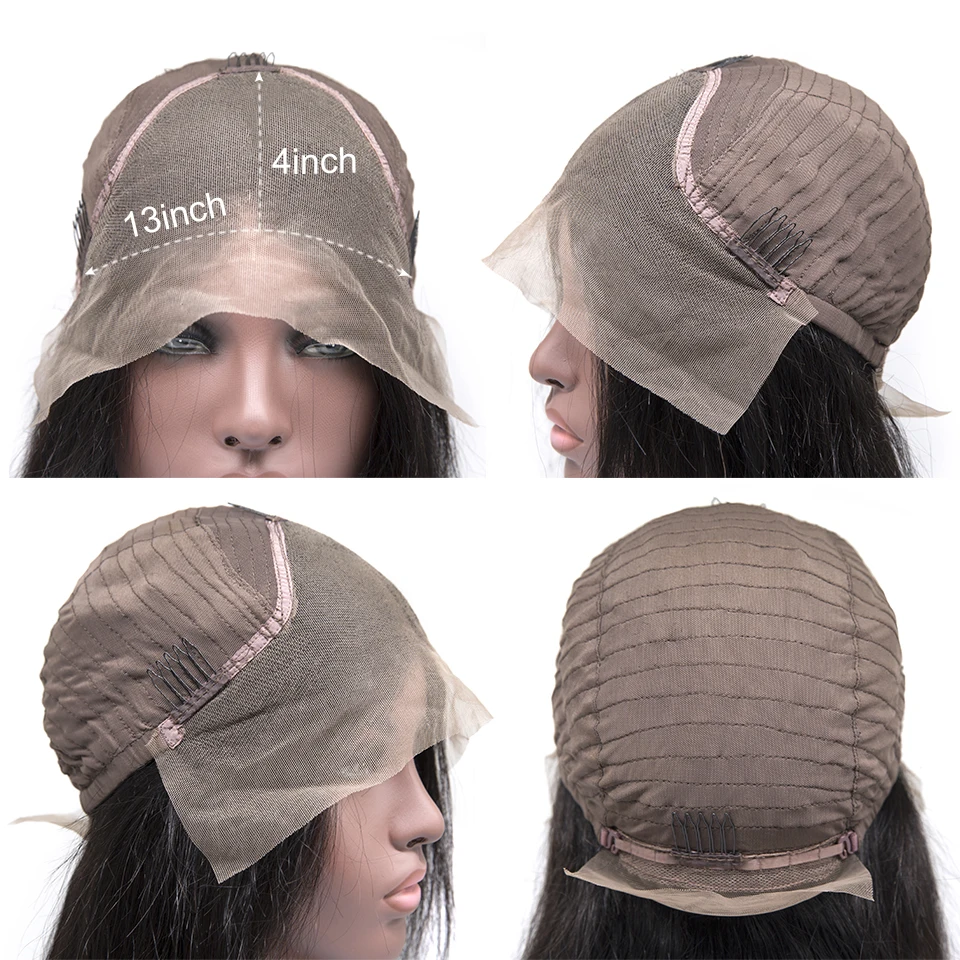 [HJ Weave beauty] OneCut волосы 13x4 фронтальные человеческие парики бразильские свободные