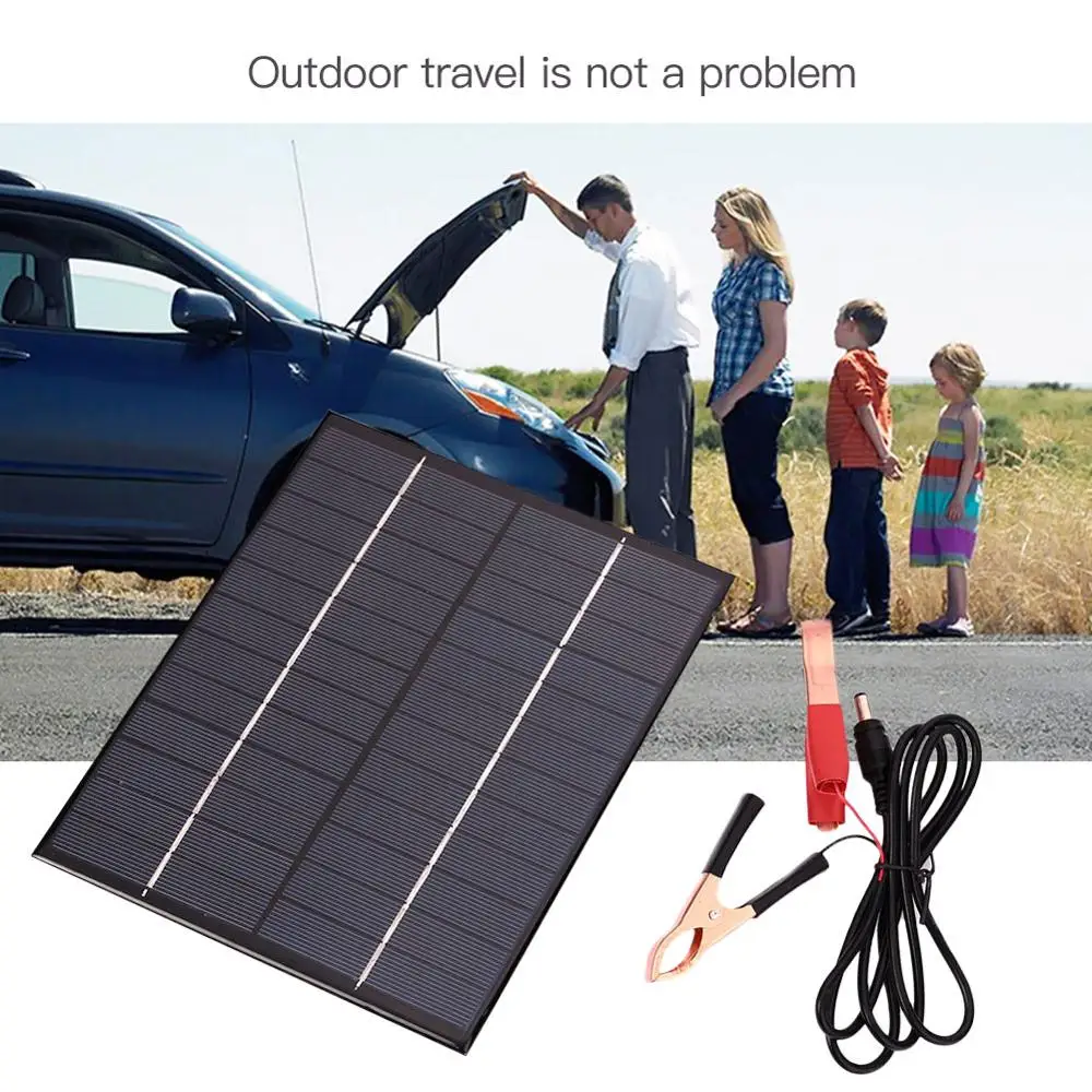 5.5W12V солнечная панель power Bank DIY Солнечное зарядное устройство водонепроницаемый