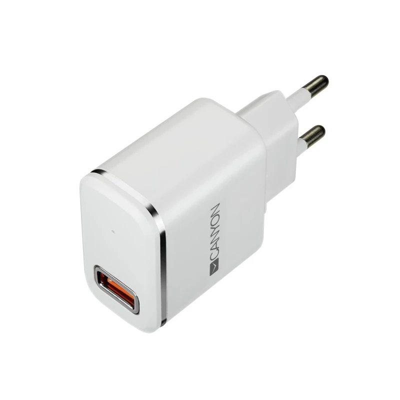 Сетевое зарядное устройство CANYON CNE CHA043 Lightning кабель USB A 5В 2100мA Smart IC|Зарядные