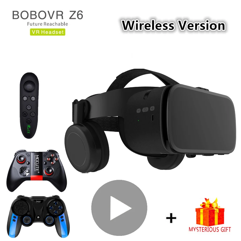 

VR Bobovr Casque Viar 3D очки виртуальной реальности Гарнитура Bluetooth-совместимый шлем очки линзы видео для телефона смартфона