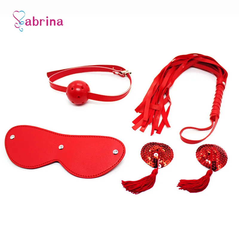 Женский сексуальный БДСМ набор наклейки на соски глаз маска с кляпом порка весло