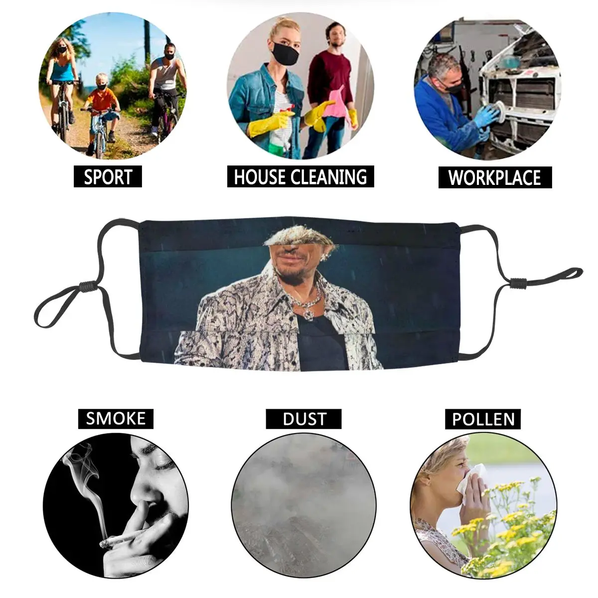 Многоразовая маска для лица взрослых с защитой от пыли | Аксессуары одежды