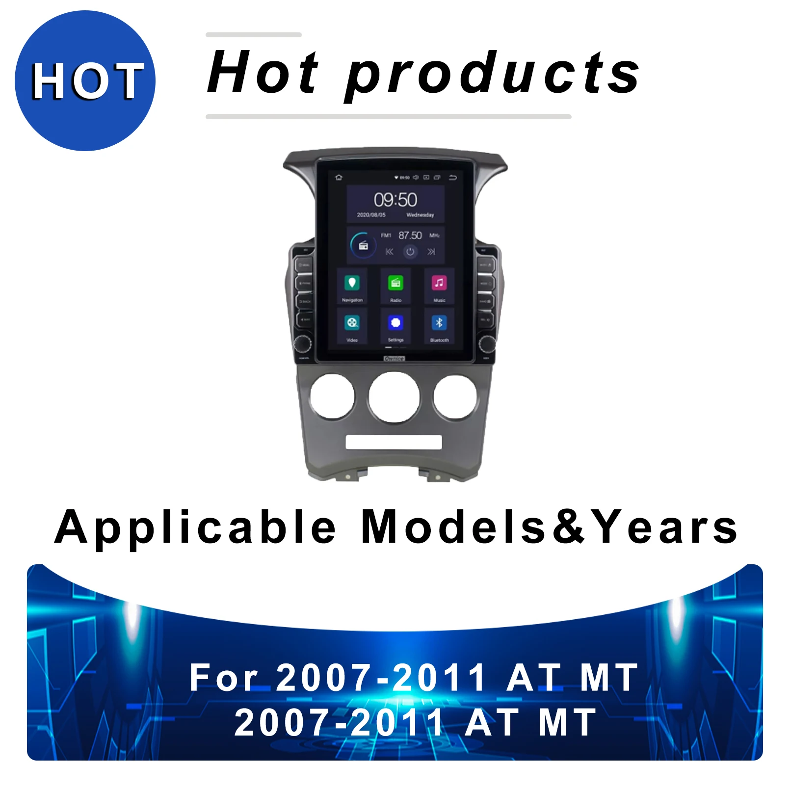 

Tesla Vertical Style Car radio For Kia Carens UN 2007- 2011 AT MT gps navigator for car 4G car stereo car radio with bluetooth