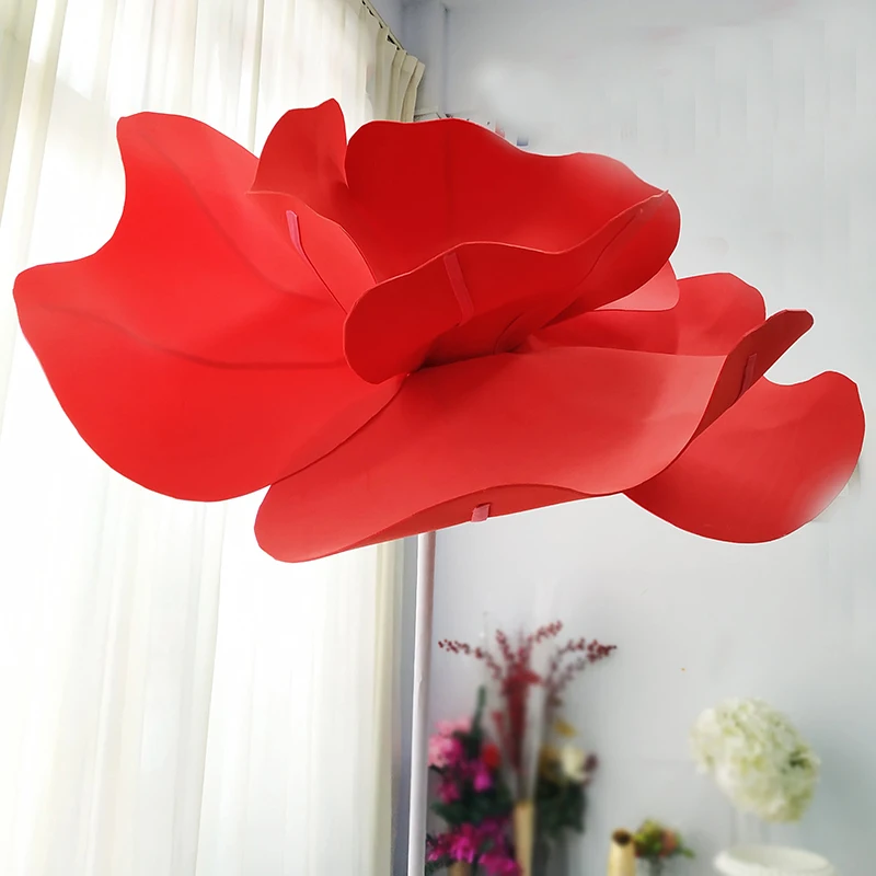 Diy полуфабрикаты гигантская искусственная бумага Цветок Блестящий Фон для фотосессии настенные украшения большие бумажные бутоны реквизит для фотосъемки