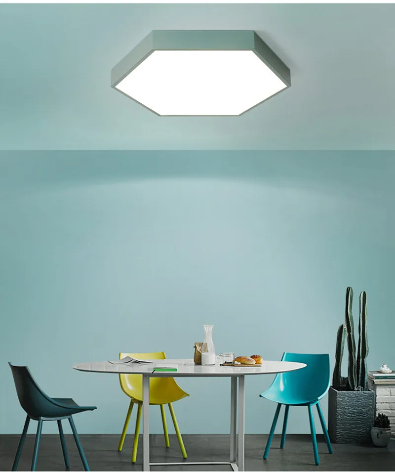 Новый потолочный светодиодный цветной светильник Макарон для спальни гостиной