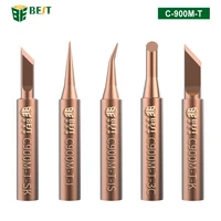 5pcs soldering iron tips welding nozzle oxygen free copper lead free solder non stick tin tip diy tools set for horns plastic