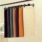 Женские пикантные трикотажная юбка с запахом повседневные модные джинсы-карандаши, Разделение длинные юбки для женщин осенняя одежда Высокая эластичность элегантная юбка