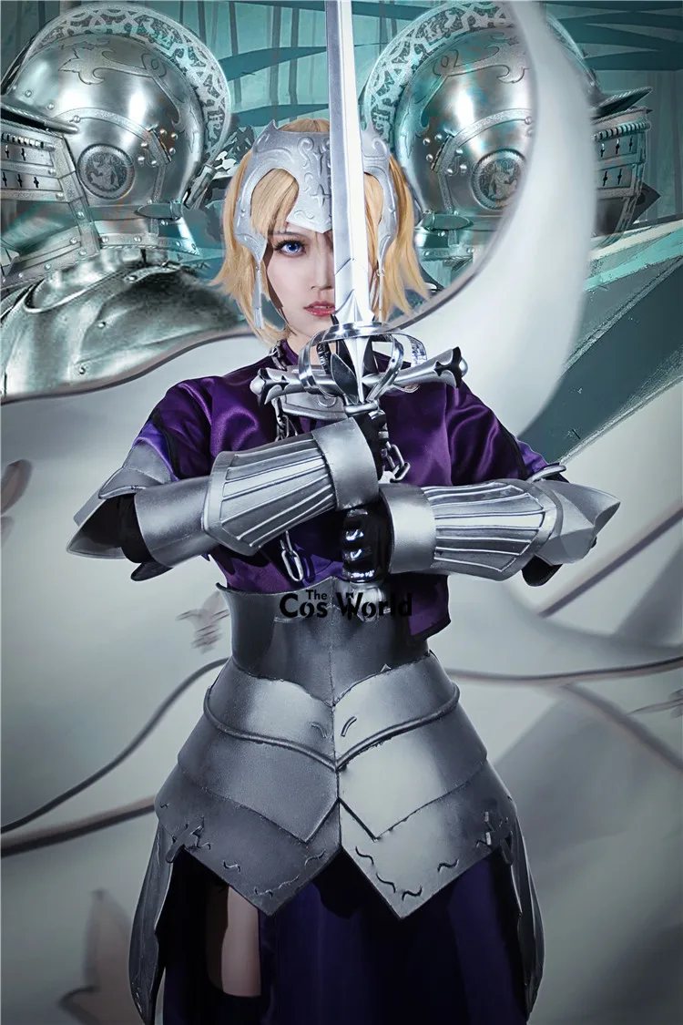 Fate Apocrypha линейка сцена 2 Joan of Arc Jeanne dɺrc платье плащ униформа наряд аниме