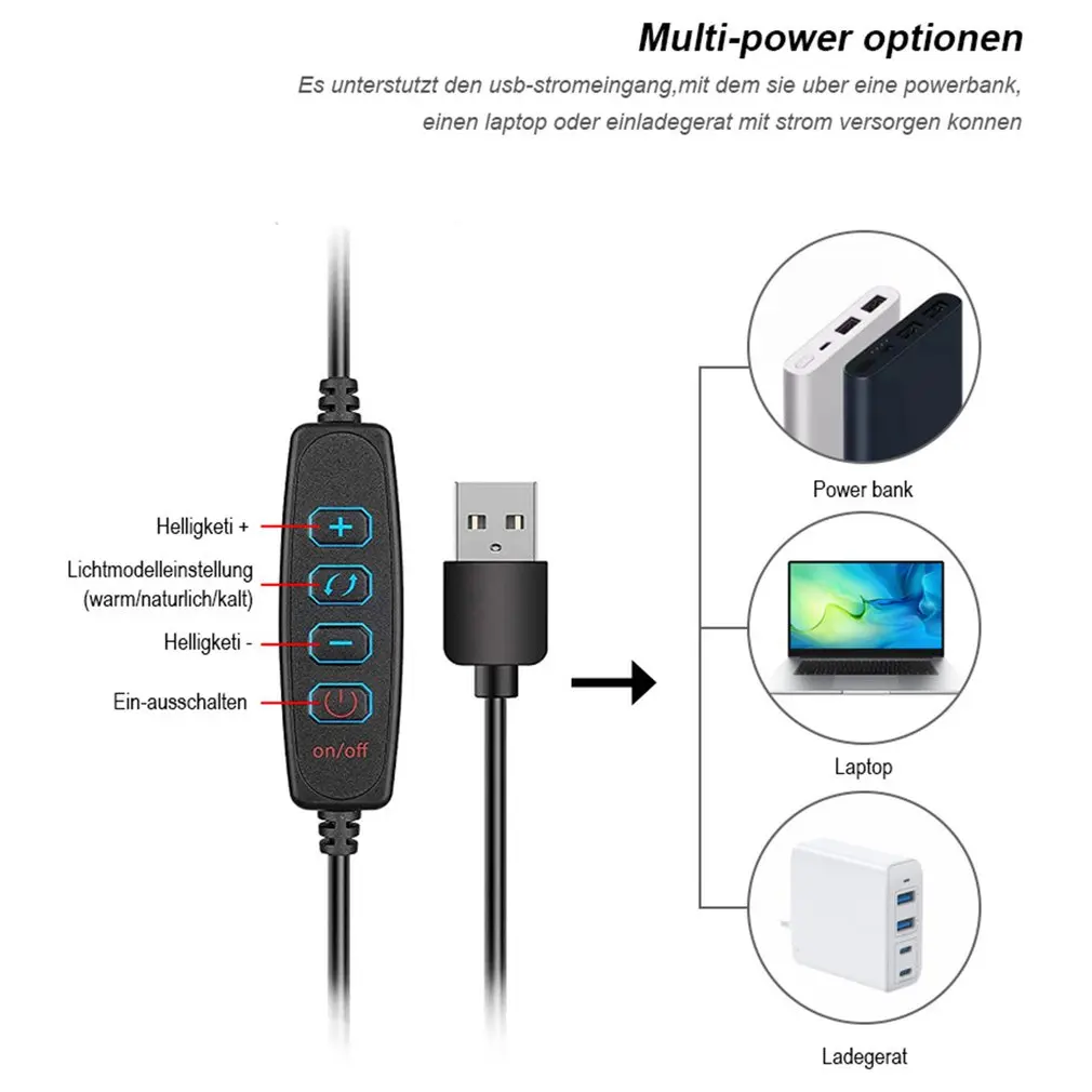 

Live 6-inch Fill Light Anchor Beauty Selfie Bracket Durable Light Aluminum Alloy Shell No Video Flashing