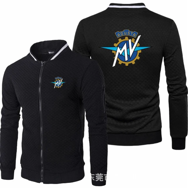 

Mens Sweatshirts AGUSTA Print Sweatshirt Spring Autumn Mens Jacket Long Sleeve Sportswear Casual Zipper Hoody Male Tops Clothing