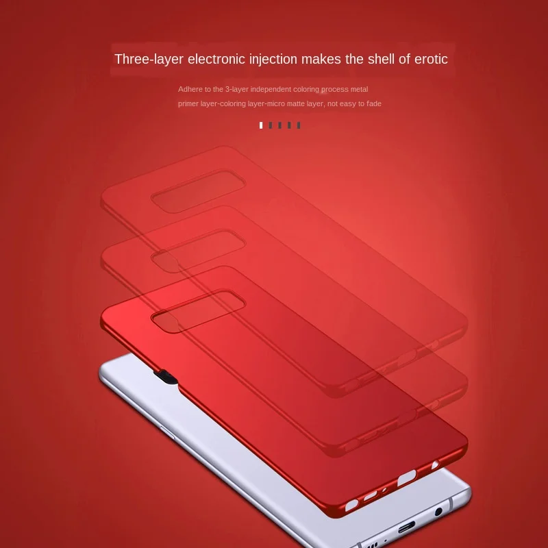 Матовый Жесткий чехол из поликарбоната для телефона Samsung Galaxy Note 10 9 8 S10 E S9 S8 Plus J4 J5 J6