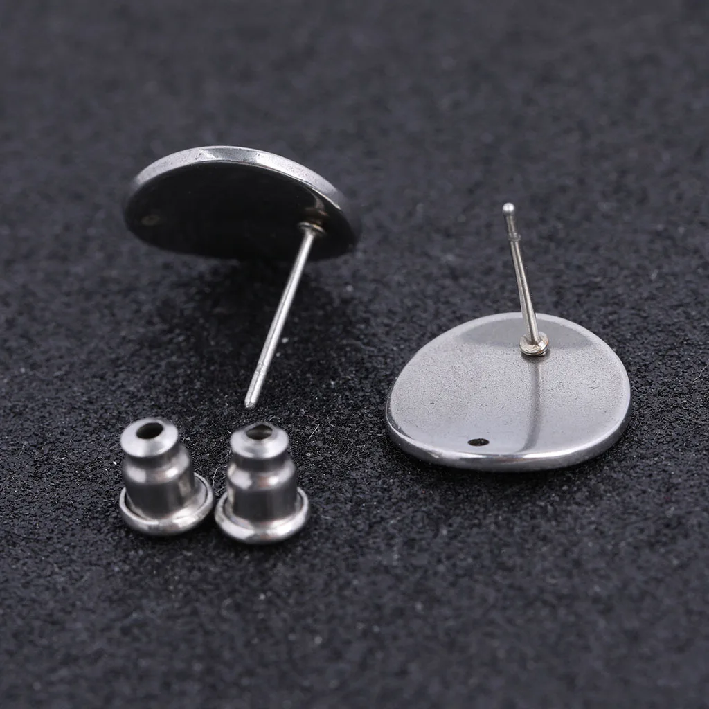 10 шт. сережки из нержавеющей стали с отверстием diy коннектор фурнитура для