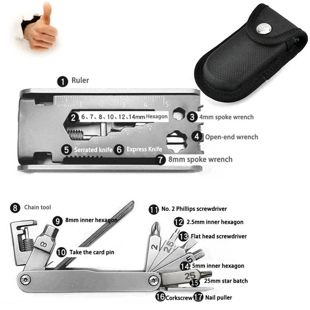 

Multitool Cycling tools Cycling tools Bicycle Repair Tools MTB Mountain Bike Maintenance Tools Multifunction Bicycle Repair Tool