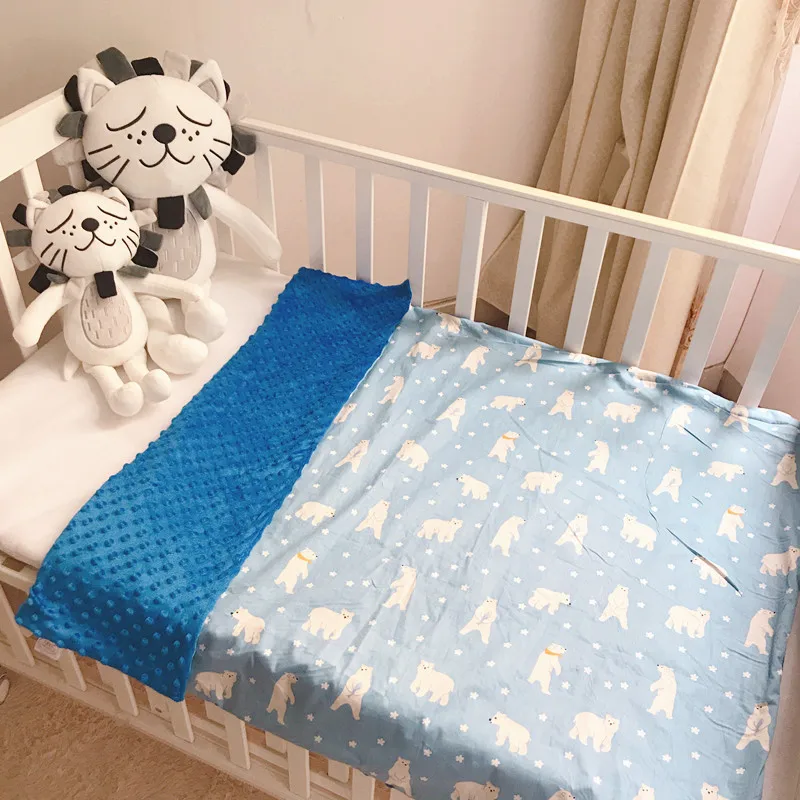 Детское хлопковое толстое супер мягкое фланелевое одеяло для новорожденных