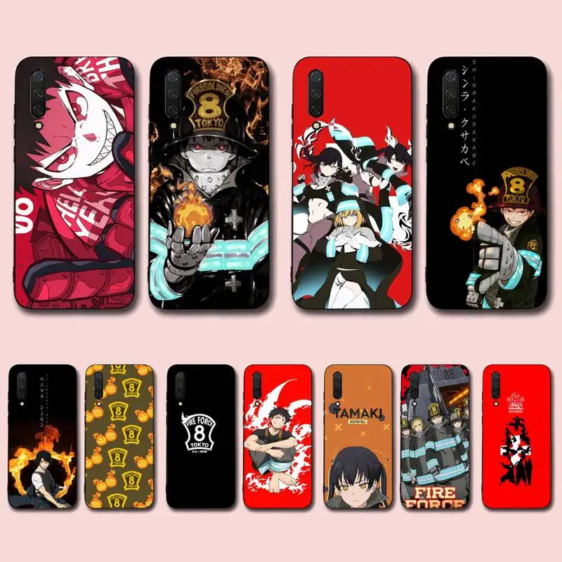 

Manga Anime Fire Force Phone Case for Xiaomi mi 5 6 8 9 10 lite pro SE Mix 2s 3 F1 Max2 3