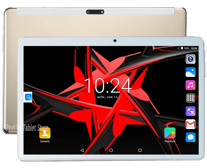 10-дюймовый планшетный ПК Octa Core 128G Планшеты Android 9,0 Wi-Fi Bluetooth gps 3g 4 аппарат не привязан к оператору сотовой связи Телефонный звонок Dual SIM 10,1 дюймов tabets