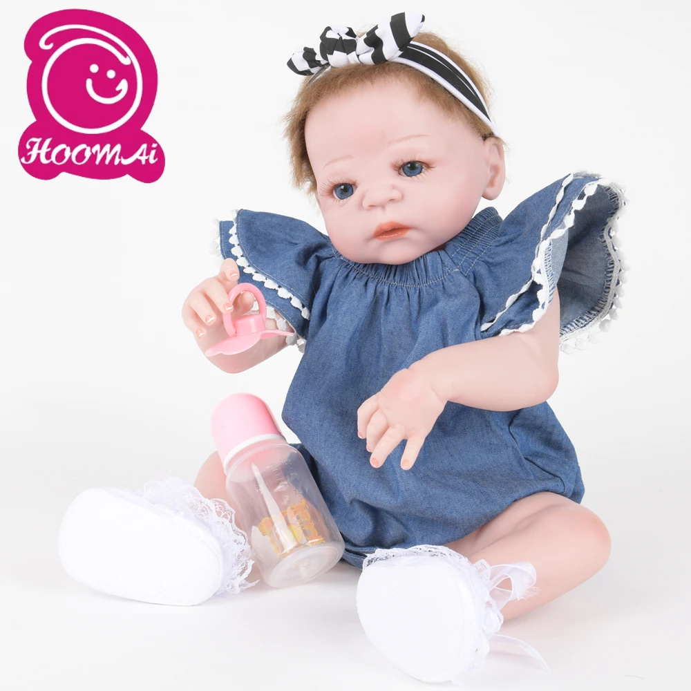 Кукла новорожденная силиконовая 55 см 22 дюйма | Игрушки и хобби