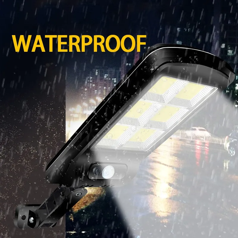 

Светодиодный уличный фонарь на солнечной батарее наружный водонепроницаемый настенный светильник на солнечной батарее с пассивным ИК дат...