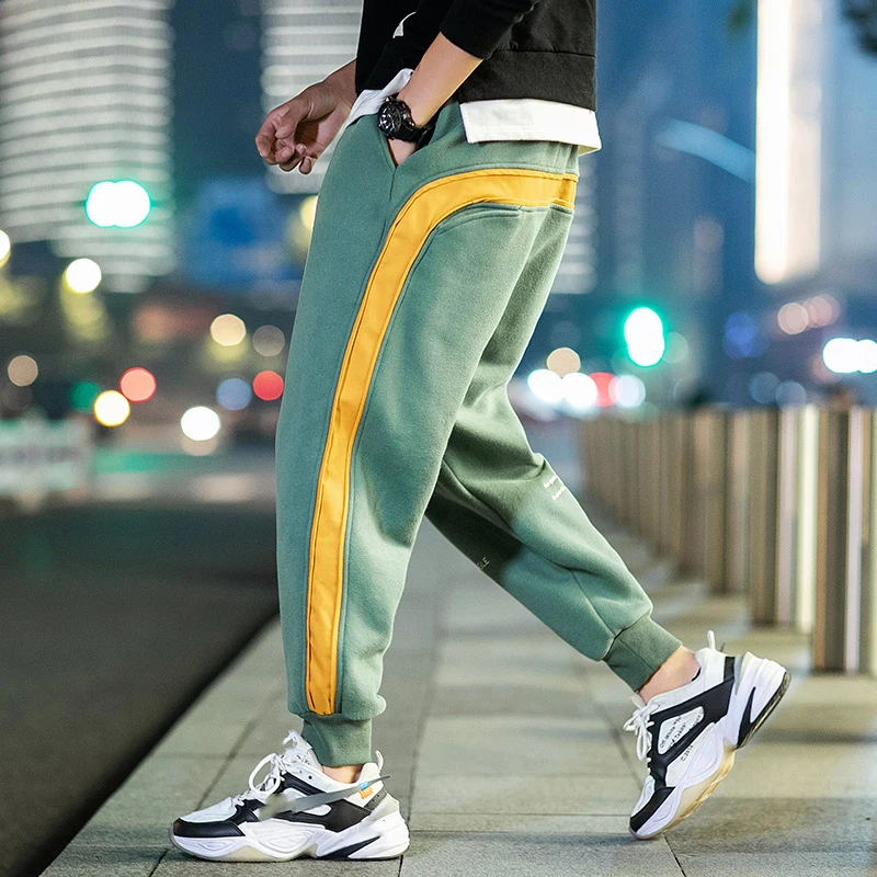 

Spring Autumn Black Men Pants Fashions Joggers Casual Sweatpants Track Men'S Sweat Trouser sweatpants jogers for men