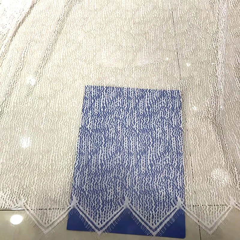 

3M/Lot 1.5M wide Off white DIY Crafts material Eyelash Lace Fabric Wedding Decoration Table Cloth accessories