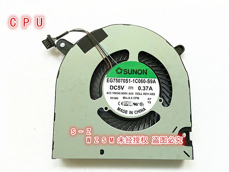 Новый охлаждающий вентилятор WZSM для ноутбука DELL G3-3590 EG75070S1-1C060-S9A EG75070S1-1C070-S9A cn-0160Gm