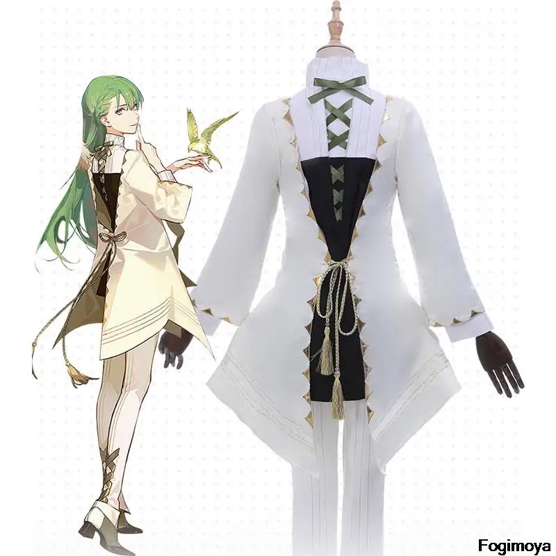 

FGO Fate Grand Order Moon Girl Enkidu бойфренд Униформа пальто Топы Брюки Наряд аниме костюмы для косплея водолазка на шнуровке