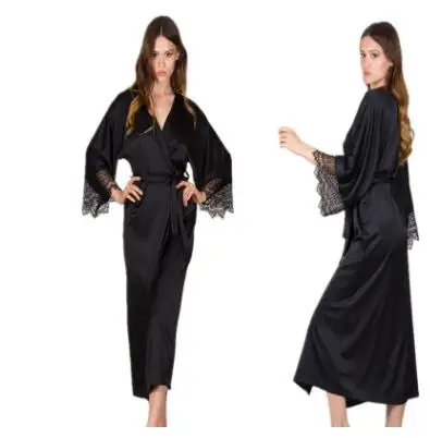 Модное сексуальное пижамное платье нижнее белье с халат кружевная ночная