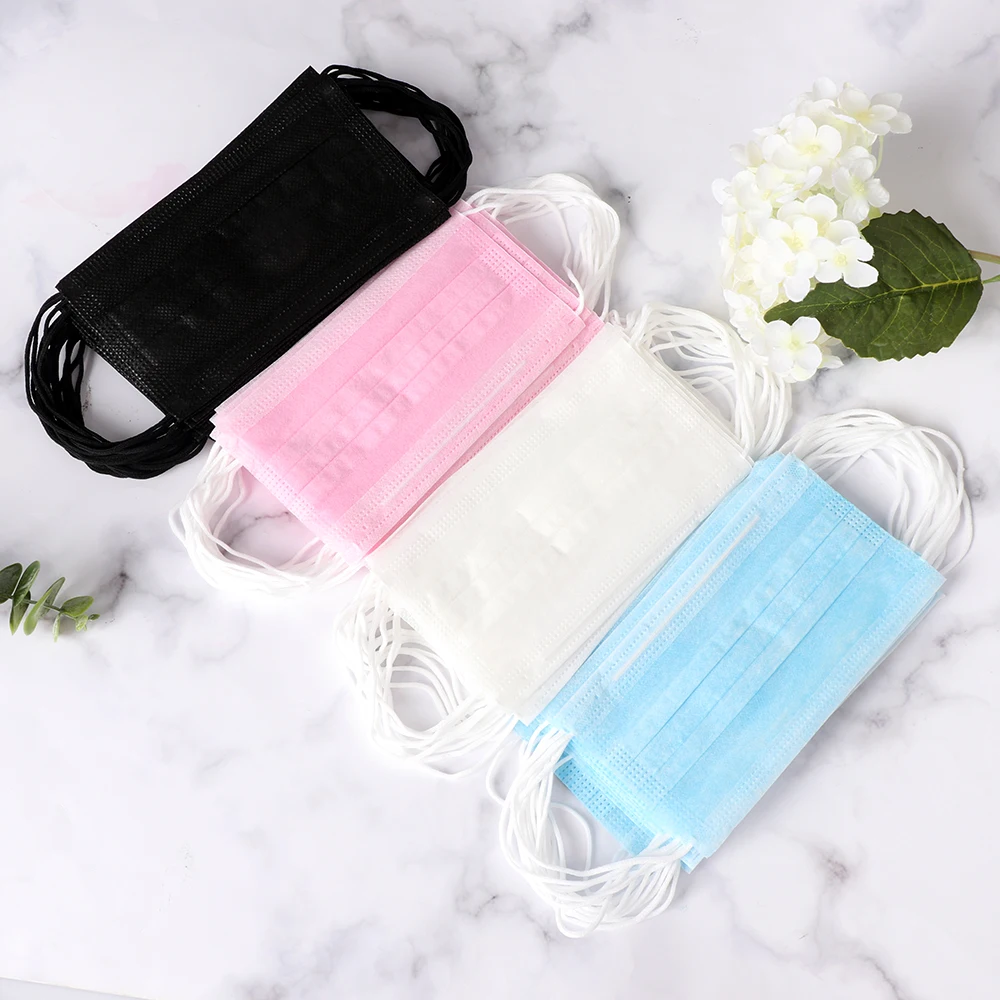 Лидер продаж 20 шт./упак. Цветной Анти пыль Ветрозащитная маска одноразовая нос