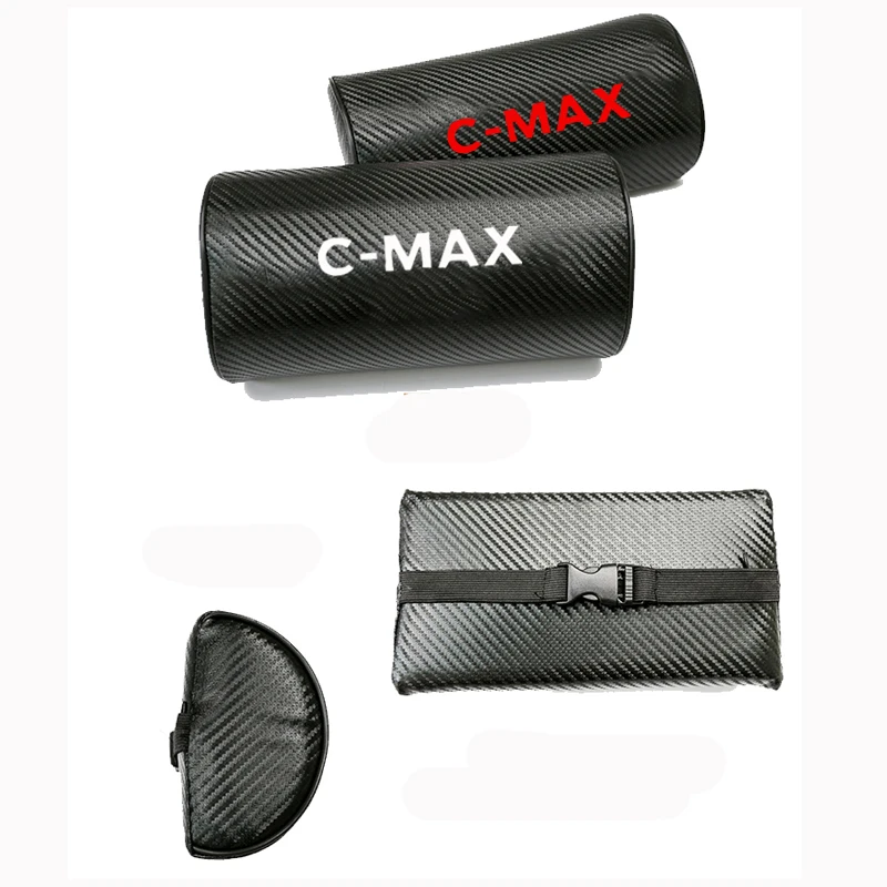 Автомобильная подушка из искусственной кожи с текстурой углеродного волокна для