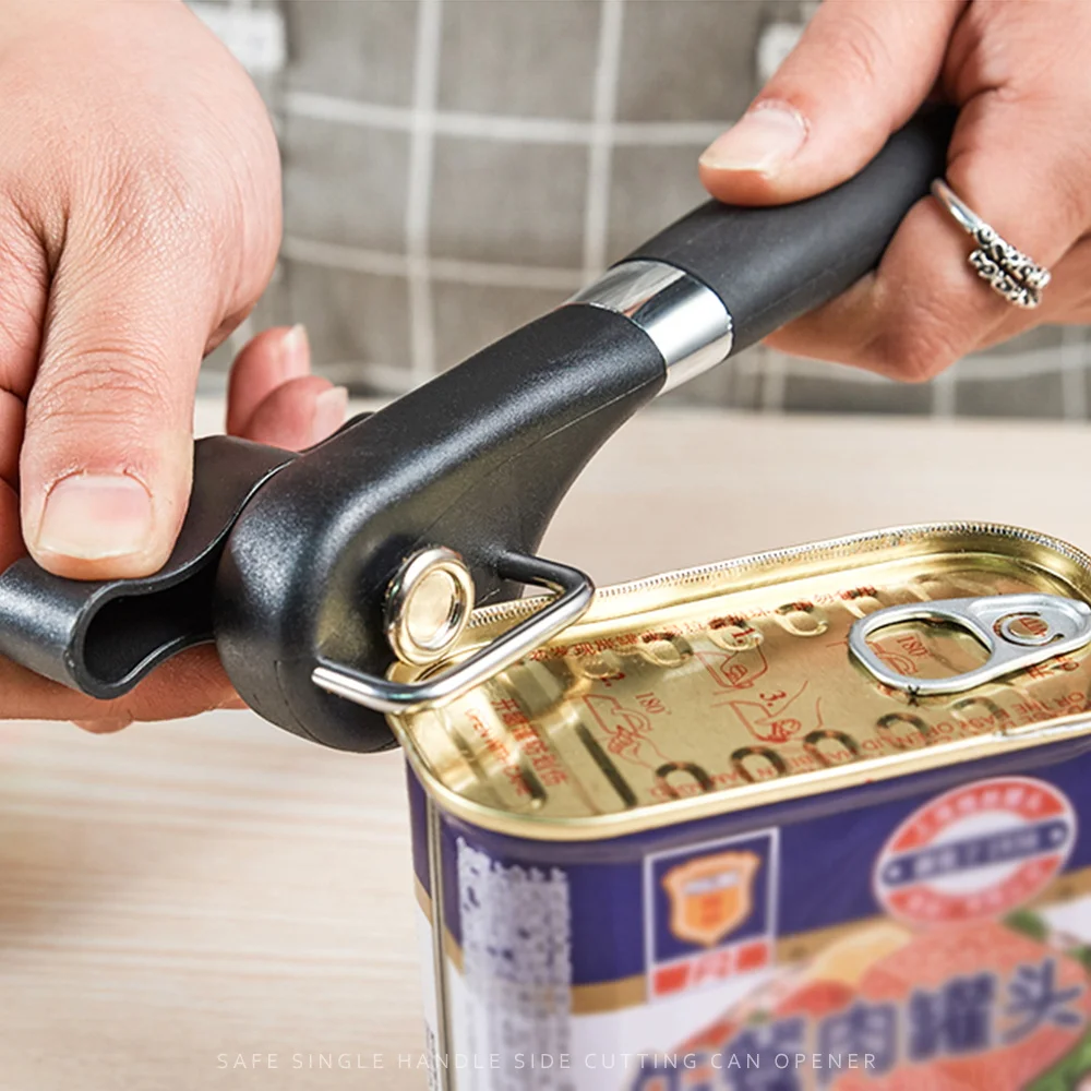 

Pro Manual Can Opener Stainless Steel Bottle Openers Professional Ergonomic Jars Tin Opener for Cans Kitchen Tools Opening Tool