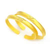 classic fashion 14k yellow gold bracelet for women wedding engagement bangles charm statement lucky cloud bracelet jewelry gifts