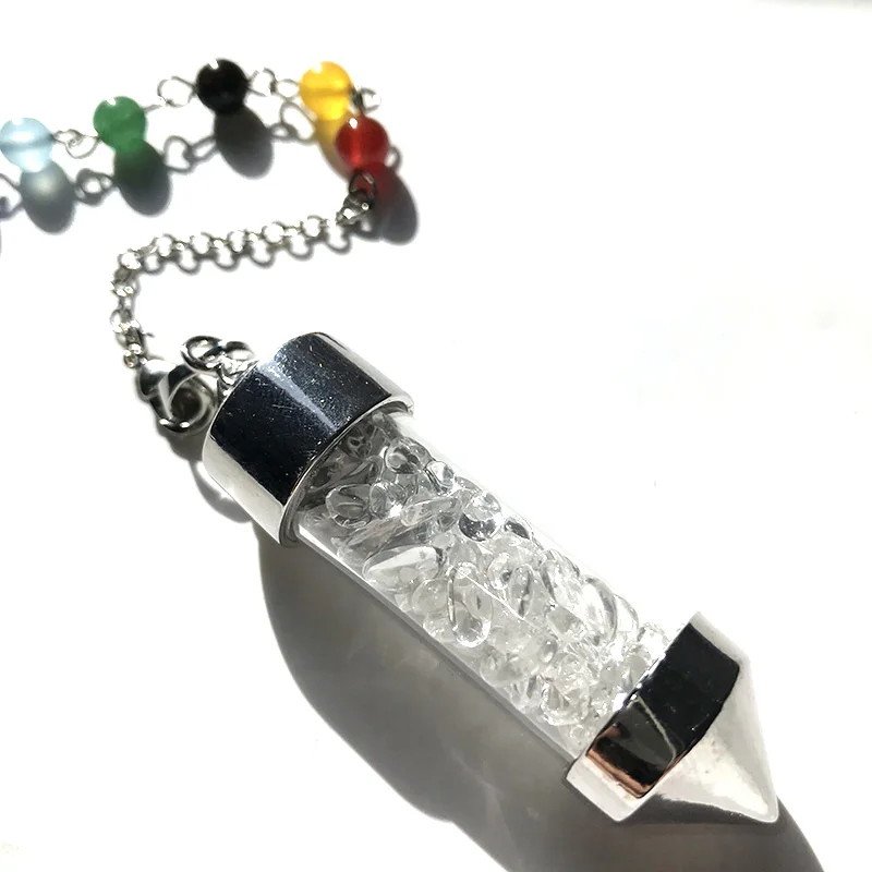 Бесплатная доставка Натуральный прозрачный кварцевый кристалл чакла