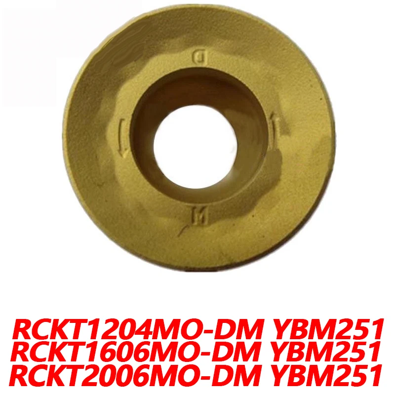 

100% Original RCKT RCKT1204MO-DM YBM251 RCKT1606MO-DM RCKT2006MO-DM 10pcs Carbide insert CNC lathe blade Processing of steel