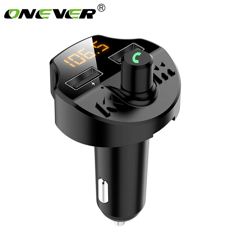 Автомобильный адаптер модулятор Onever Bluetooth 5 0 зарядное устройство для телефона с