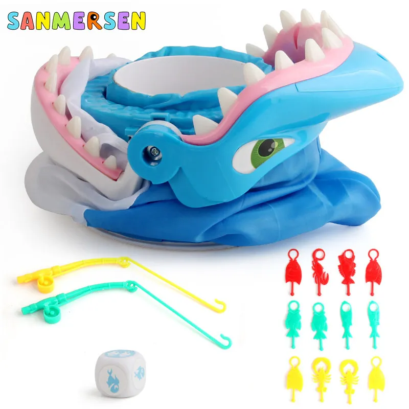 Миниатюрные игральные кости Акула игрушки которые кусают людей вечерние