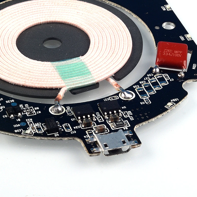 VEEAII Qi Беспроводное зарядное устройство 10 Вт 7 5 PCBA DIY печатная плата катушка модуль