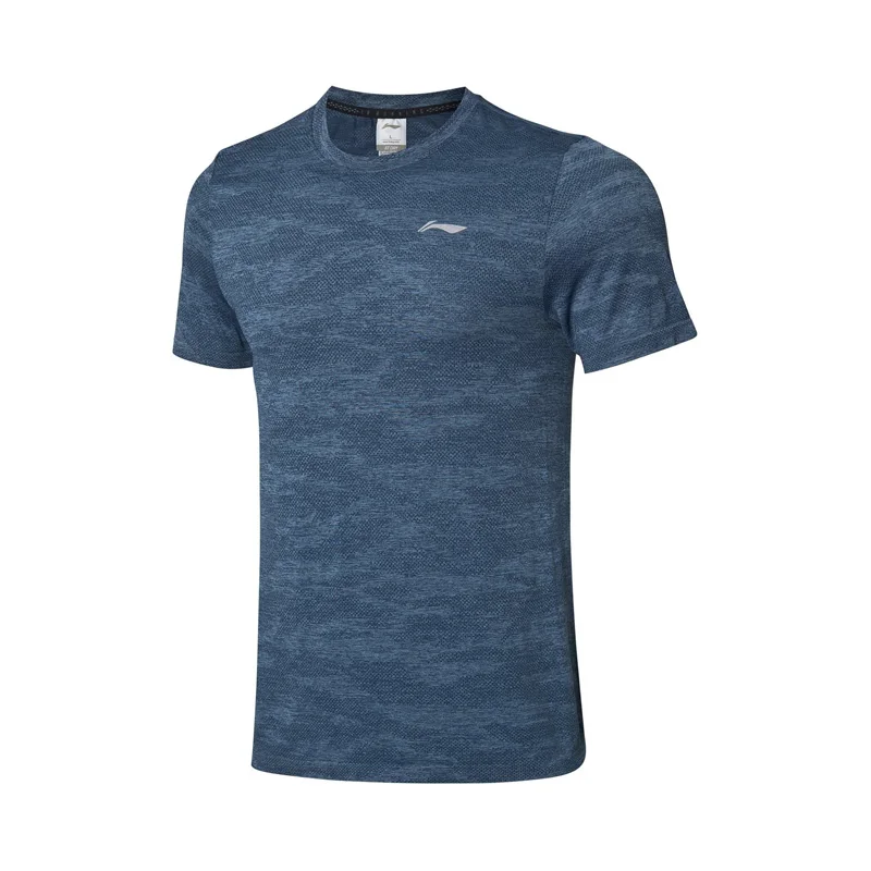 Мужская футболка для бега Li Ning Series AT DRY дышащая Спортивная стандартного кроя с